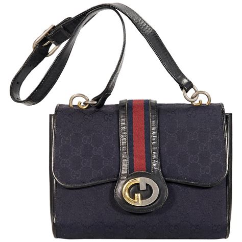 gucci blue bags on sale|navy blue Gucci bag.